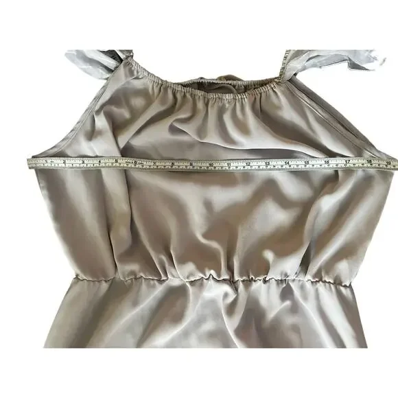 SHEIN Light Purple Light Long Flutter Sleeves Floor Length Dress SzXL - Picture 6 of 9